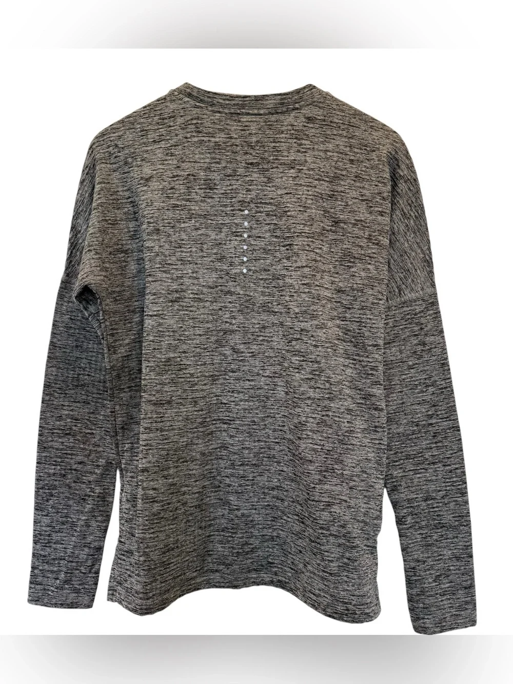 Nike Running Dri Fit Women's Long-Sleeve Black Gray Performance Athletic Top S